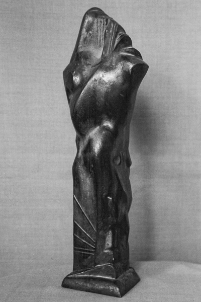 Frau und Technik III (Entwurf zur Steinskulptur), Plastik, Otto Berndt Steffen, 1986, Bronze