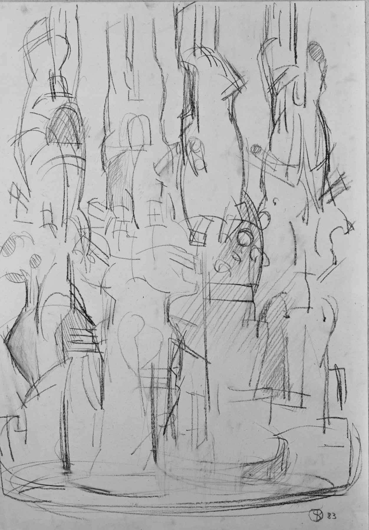 Monument Völkerschlacht Zeichnung